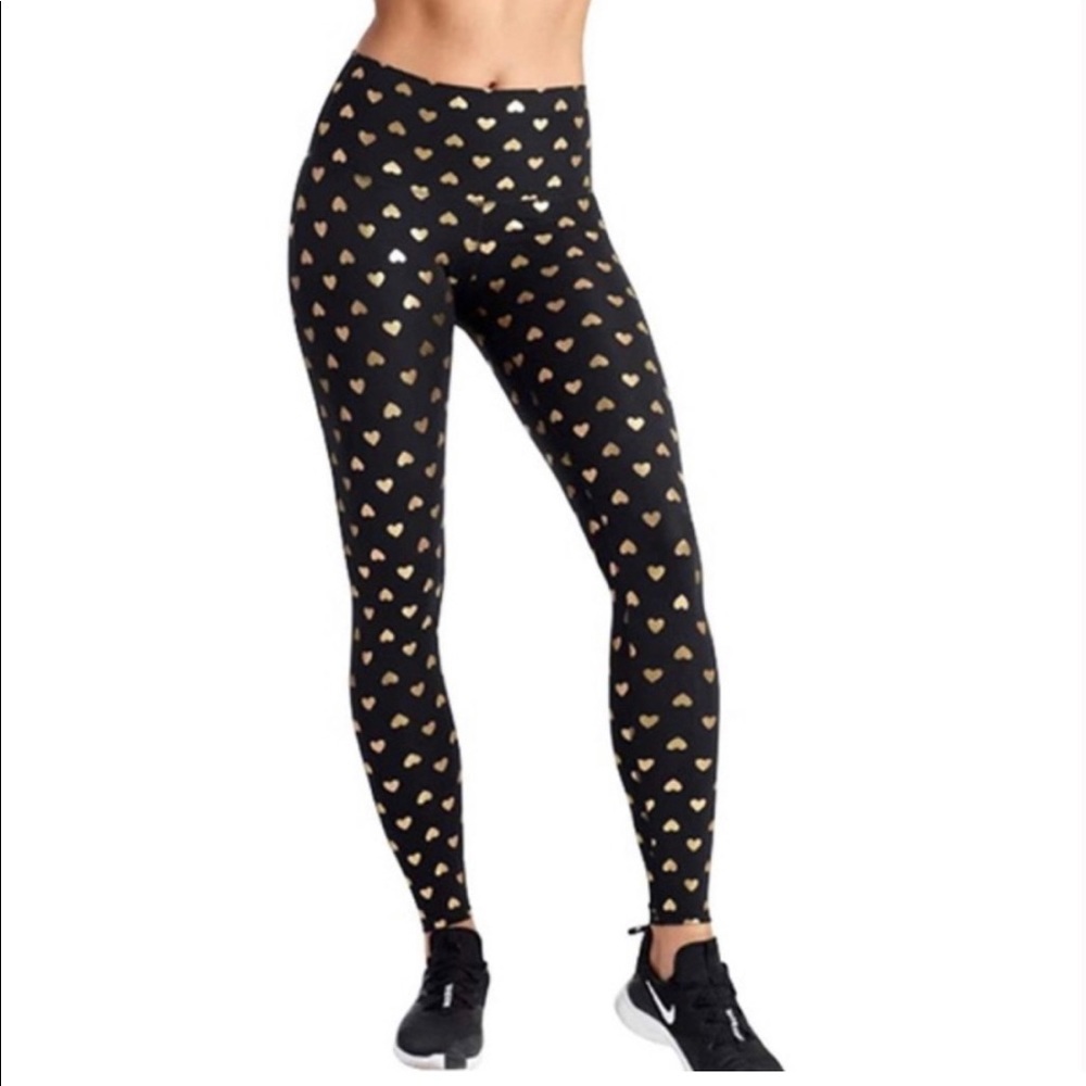 DYI Leggings Black/Gold Hearts
